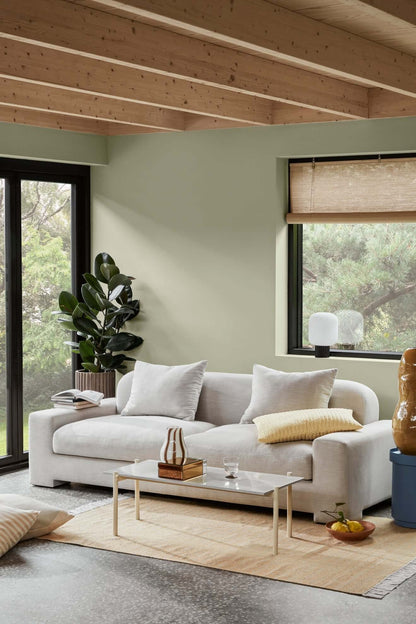Bay Sofa 3-seater in Green Melange, Luxury Designer Furniture, modern and stylish for high-end home decor, by [Vendor Name].