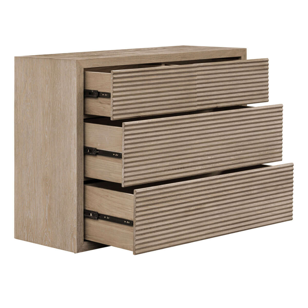 Wickham Ribbed Oak Chest of Drawers
