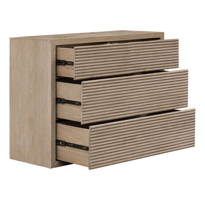 Wickham Ribbed Oak Chest of Drawers