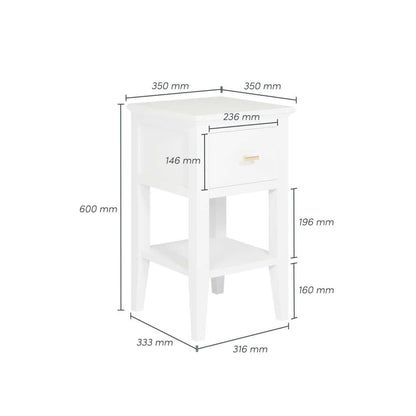 Chilworth Bedside | White