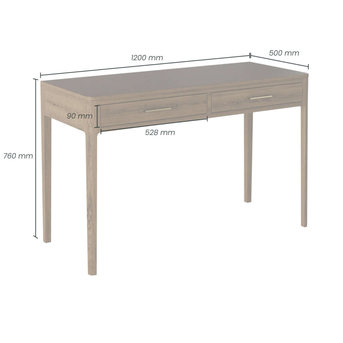 Abberley Desk | Brown