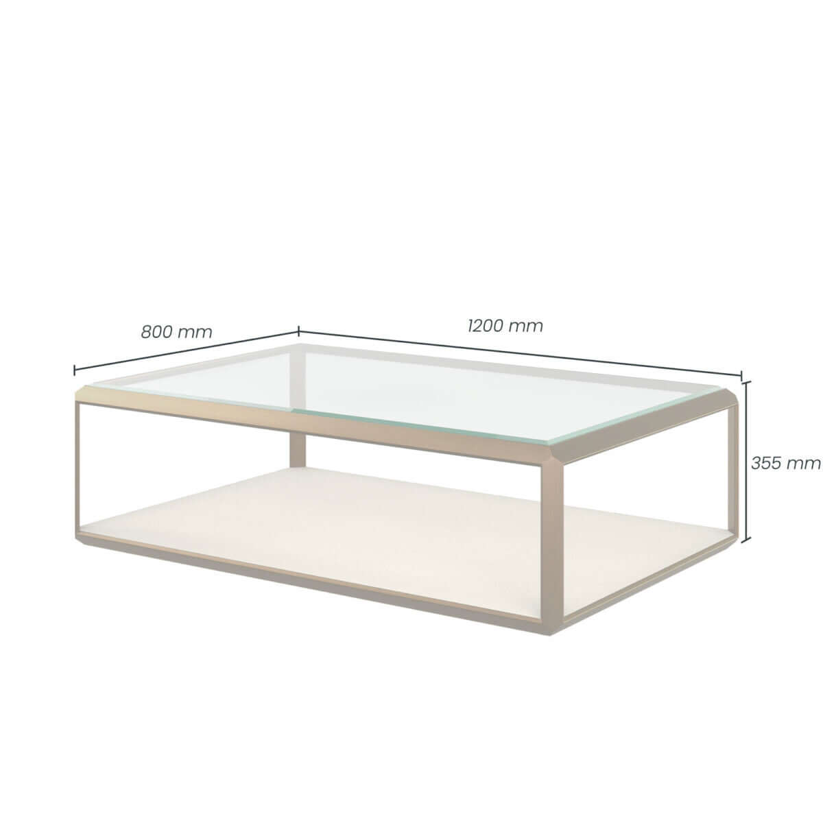 Elmley Coffee Table | Ivory
