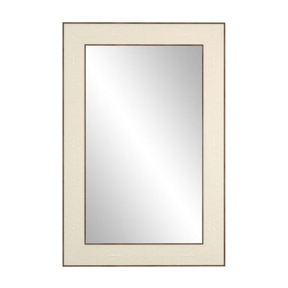 Hampton Mirror | Small Rectangular | Ivory Shagreen