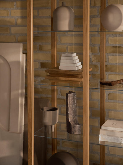 Japanese Cabinet L – Luxury Furniture Display in Oiled Oak and Glass | Designer Furniture for Premium Home Decor