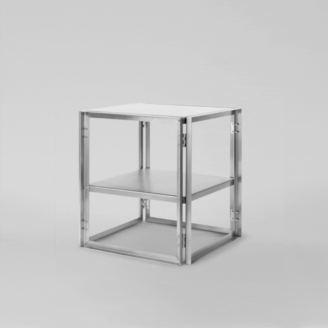 Foldable Side Table by Kristina Dam Studio - Luxury and Designer Furniture. Modern, Premium Home Decor, Curated Furniture Collection.