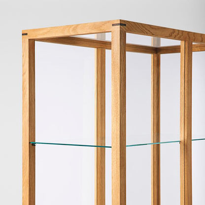Japanese Cabinet L – Luxury Designer Furniture. Modern oak and glass display for high-end home decor. Curated Furniture Collection.