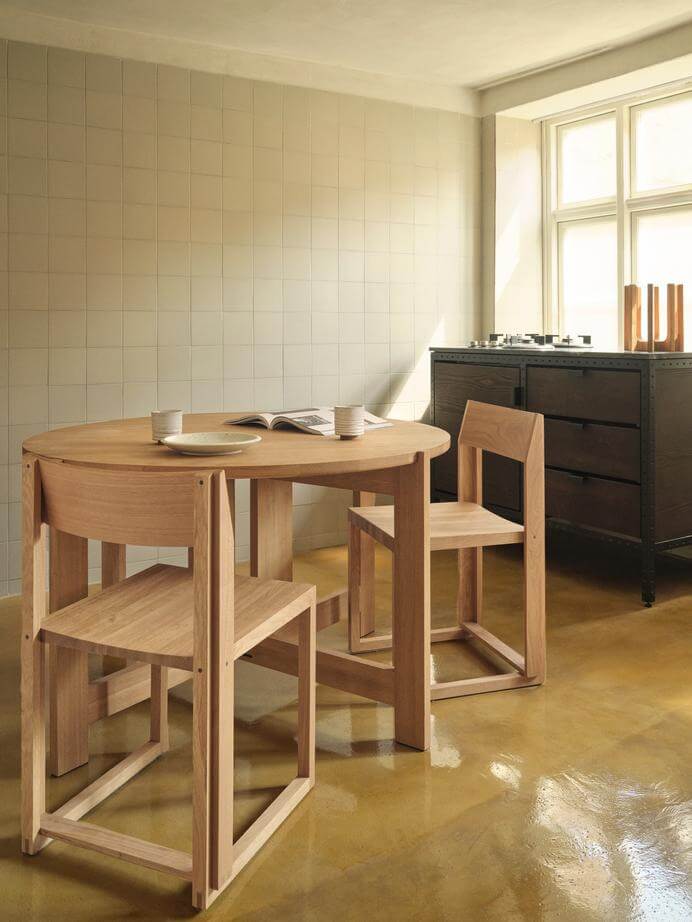 Outline Chair – Luxury designer furniture in FSC-certified oak, showcasing minimalist Scandinavian design for premium home decor.