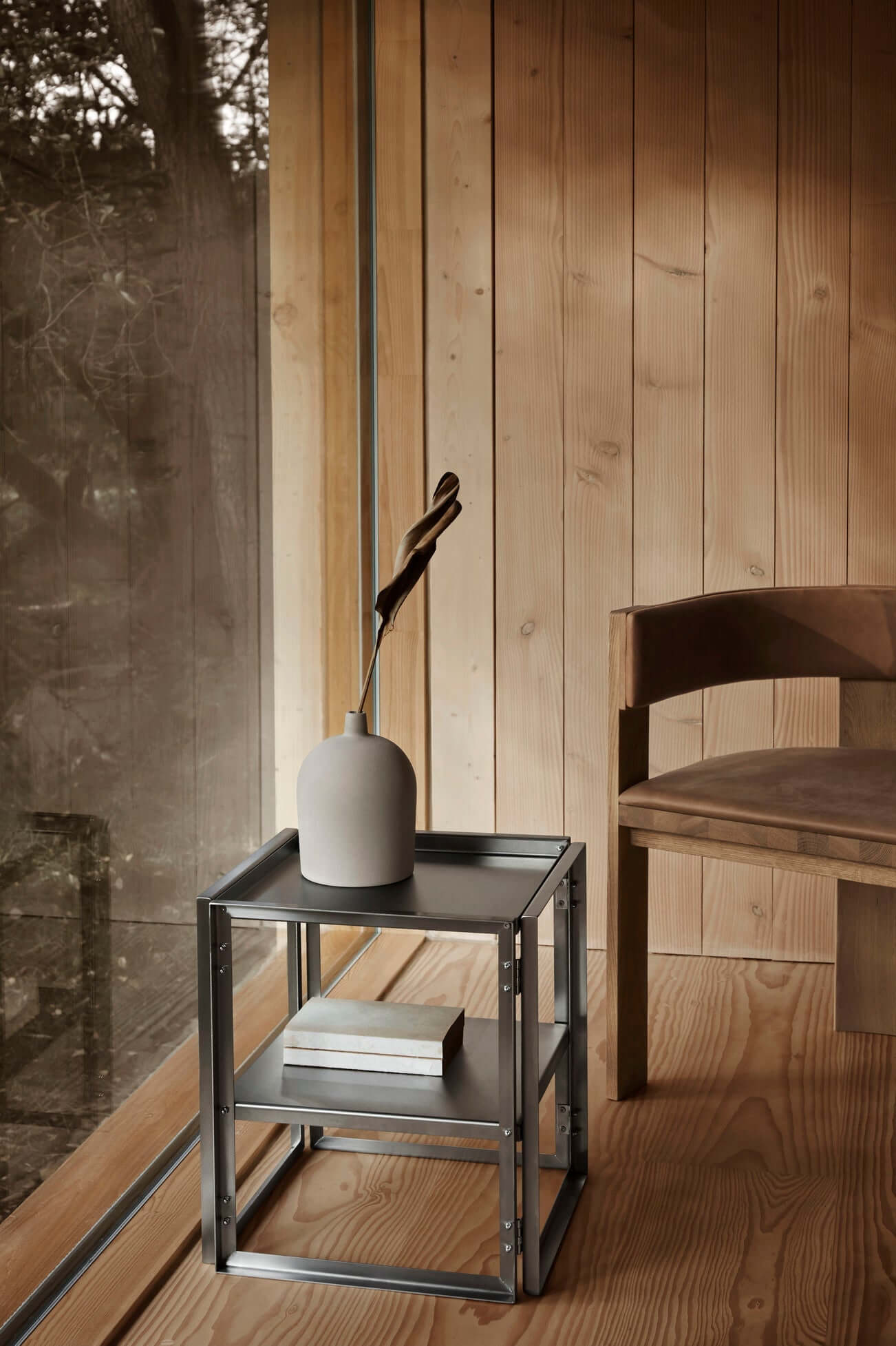 Alt Tag: Foldable Side Table by Kristina Dam Studio - Luxury and Designer Furniture for Modern Home Decor, Premium Furnishings Collection.