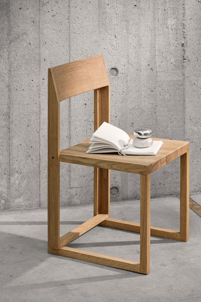 Minimalist wooden Outline Chair; luxury designer furniture, perfect for modern and Scandinavian home decor, sustainable craftsmanship.