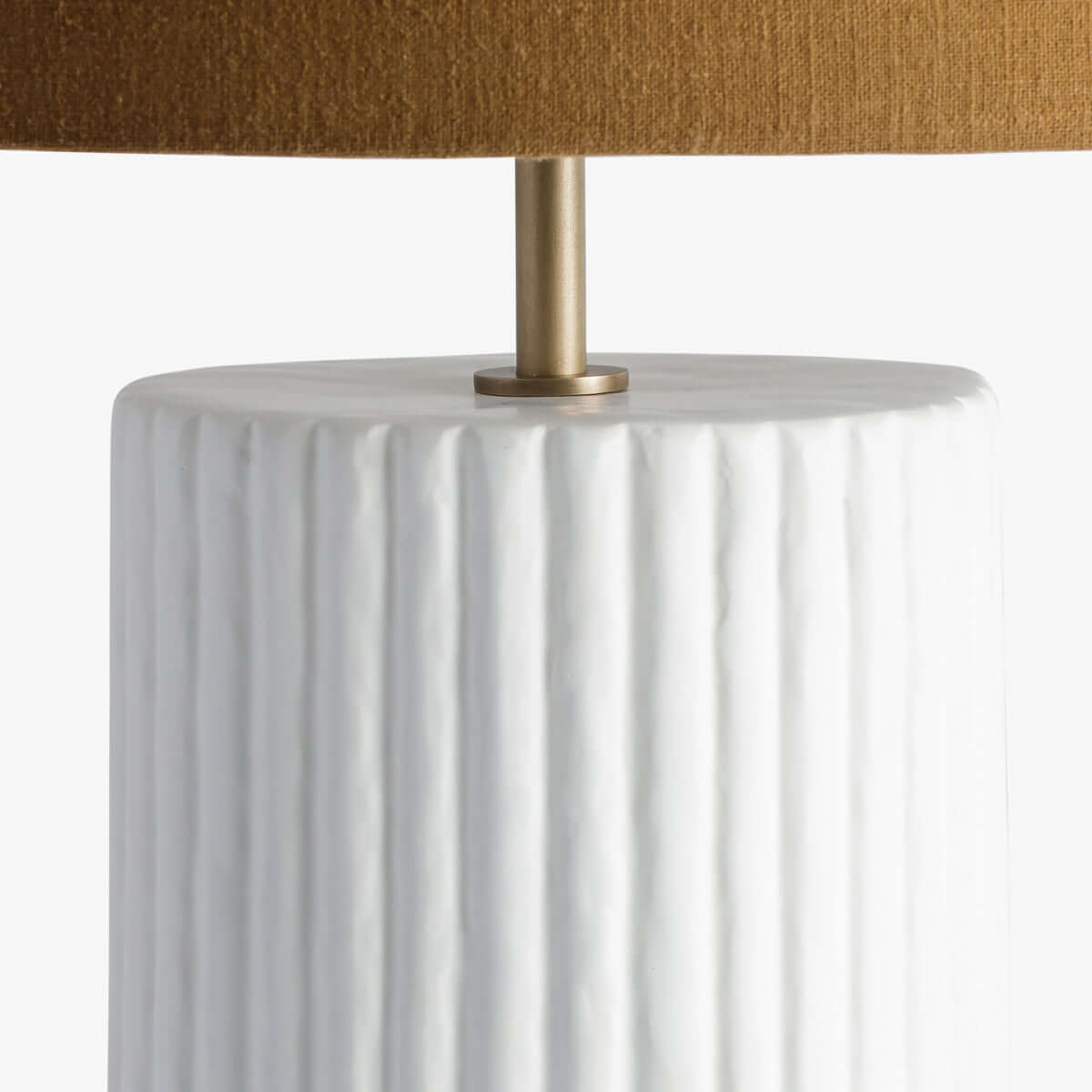 Lamp - Large Ribbed Gesso
