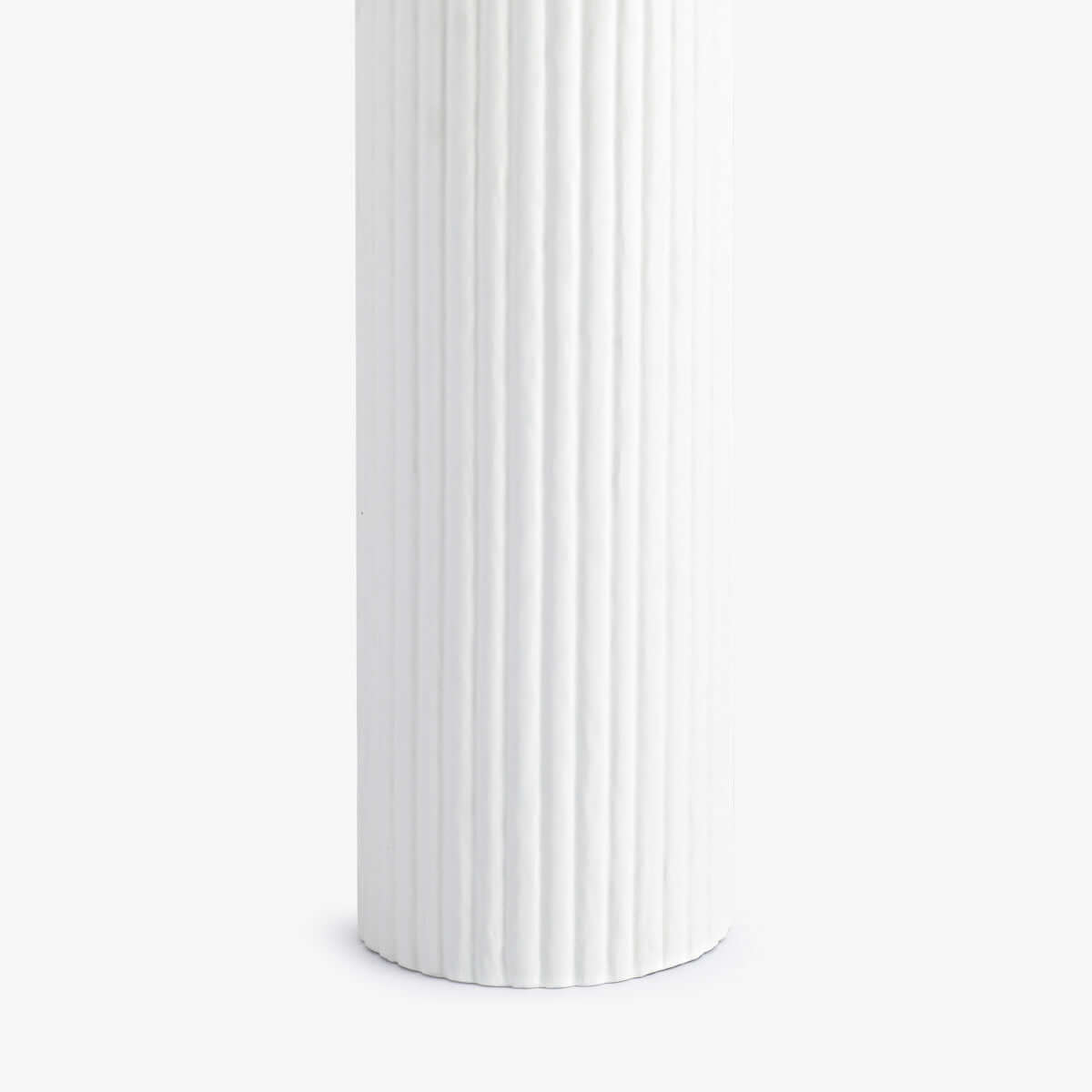 Lamp - Large Ribbed Gesso