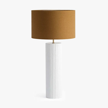 Lamp - Large Ribbed Gesso