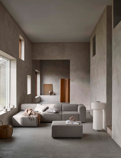 Lagoon Chaise Longue by Broste Copenhagen: Luxury modular sofa in Latte, elegant and modern for high-end homes. Premium Scandinavian design.