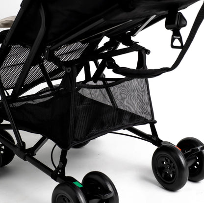 Roma Rizzo 2 - Teddy Cream stroller, compact and lightweight design, perfect for luxury, modern urban living, and premium comfort.