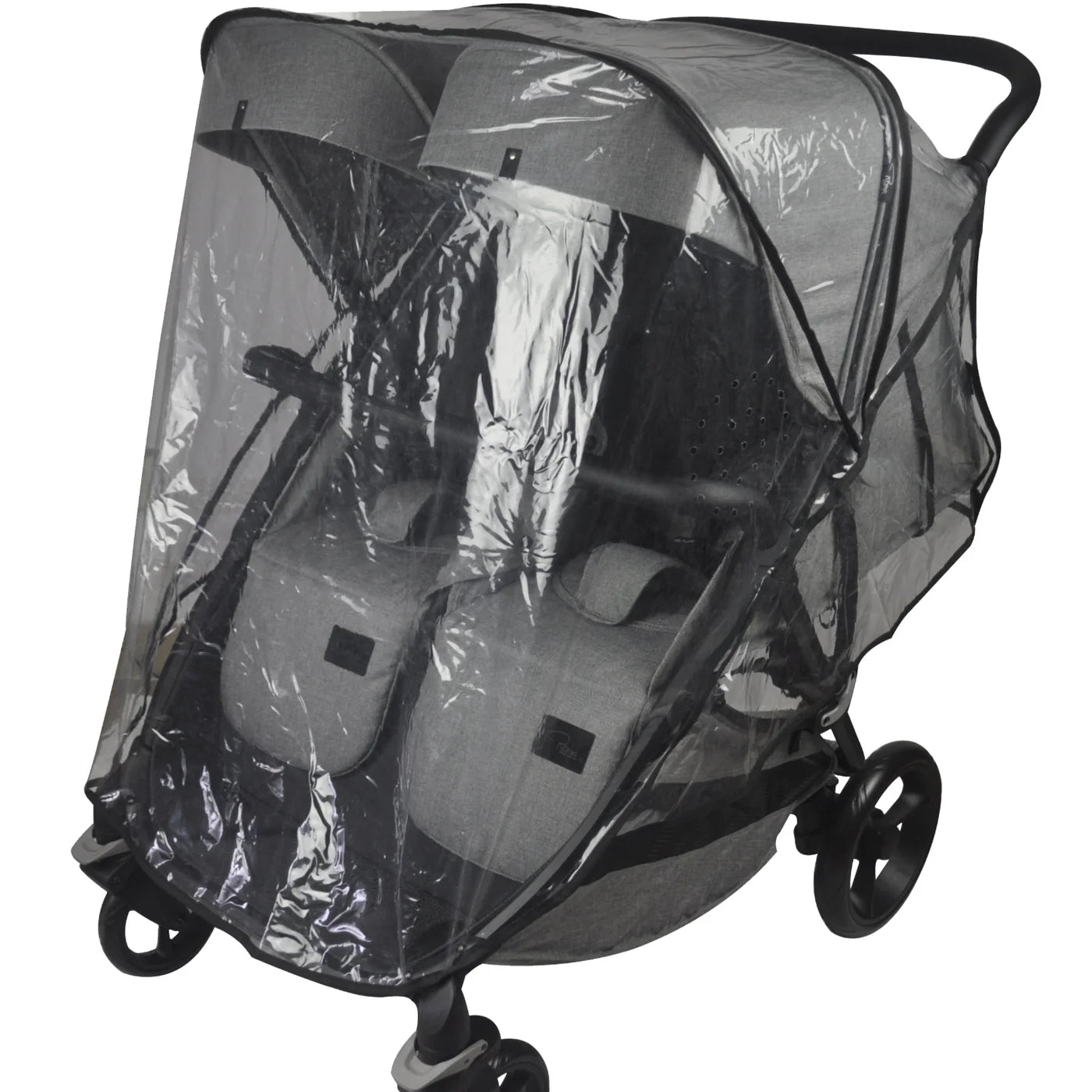 Roma Gemini Rain Cover for Side-by-Side Pram - Luxury Designer Furniture, Premium Modern Home Decor, Weather-Resistant PVC Shield