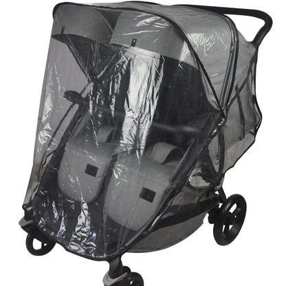 Roma Gemini Rain Cover for Side-by-Side Pram - Luxury Designer Furniture, Premium Modern Home Decor, Weather-Resistant PVC Shield