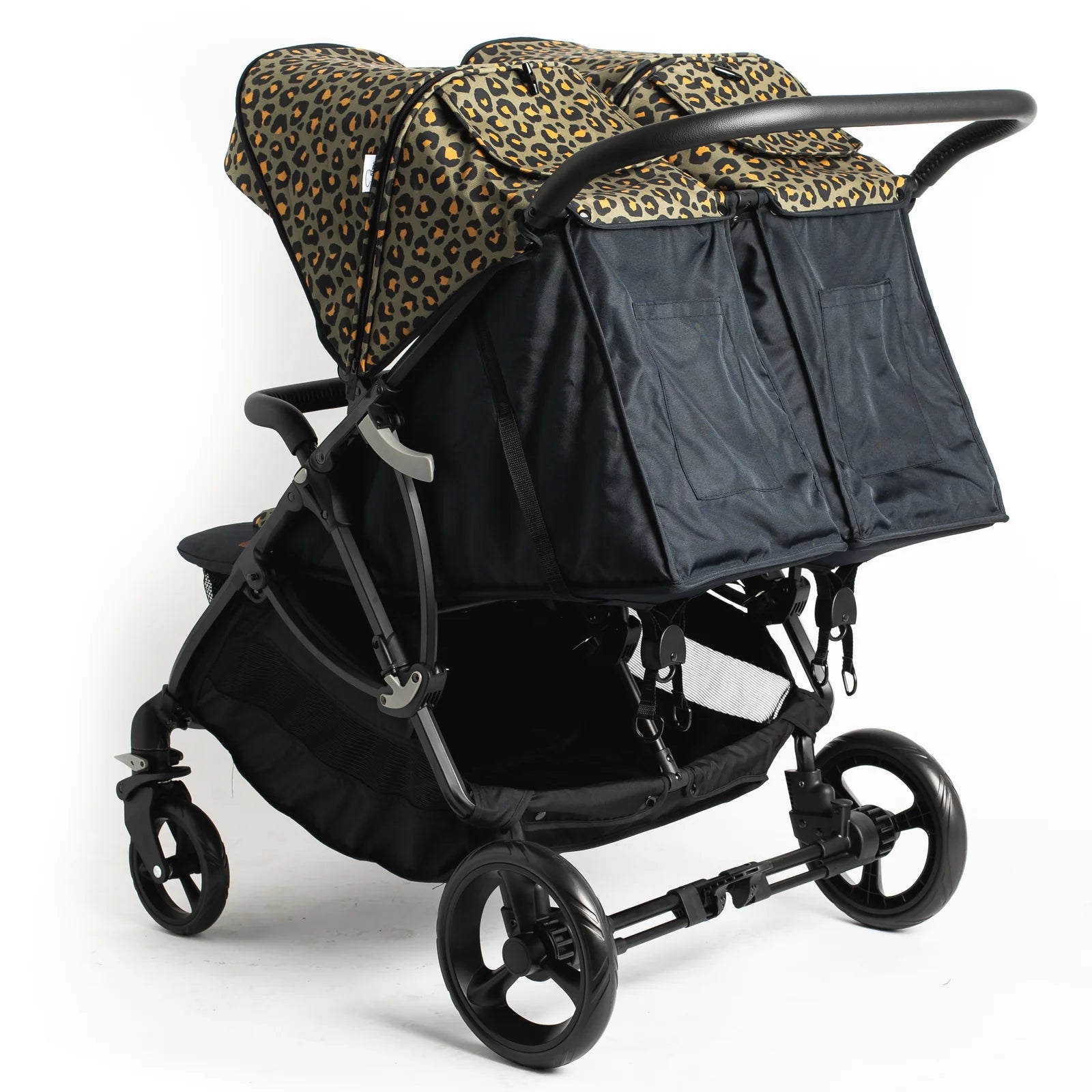 Roma Gemini 2 Base stroller, luxury modern design for premium home furnishings in chic leopard print style.