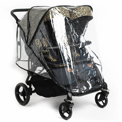 Luxury Roma Gemini 2 Base stroller with rain cover, premium modern design for stylish baby travel.