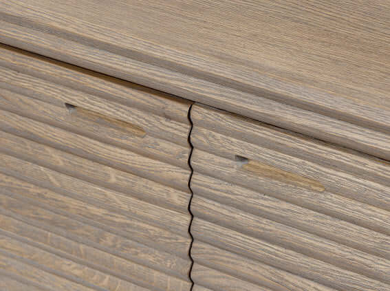 Wickham Ribbed Oak Sideboard