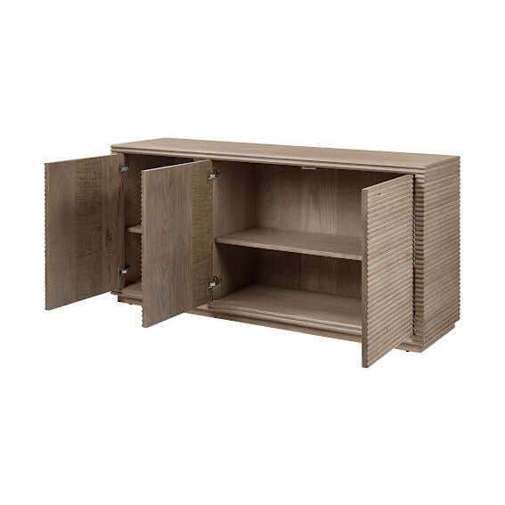 Wickham Ribbed Oak Sideboard
