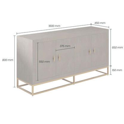 Hampton Sideboard | Brown Shagreen