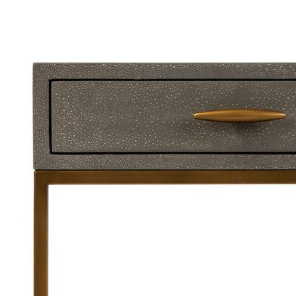 Hampton Bedside | Grey Shagreen