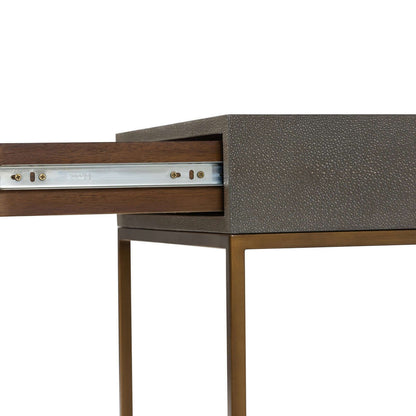 Hampton Bedside | Grey Shagreen