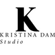 Kristina Dam Studio logo featuring a bold letter K with elegant text underneath.