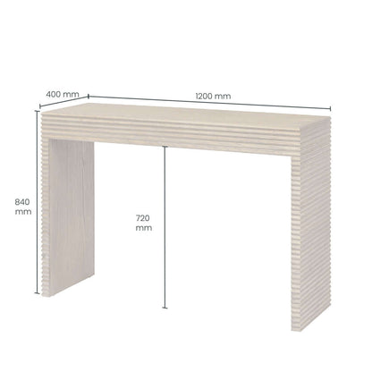 Wickham Ribbed Oak Console