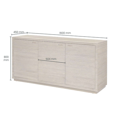 Wickham Ribbed Oak Sideboard