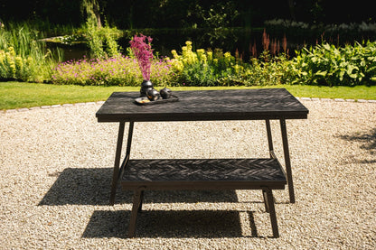 The Herringbone Market Table - Black - 200cm image 4