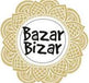 Bazar Bizar logo with ornate golden pattern design