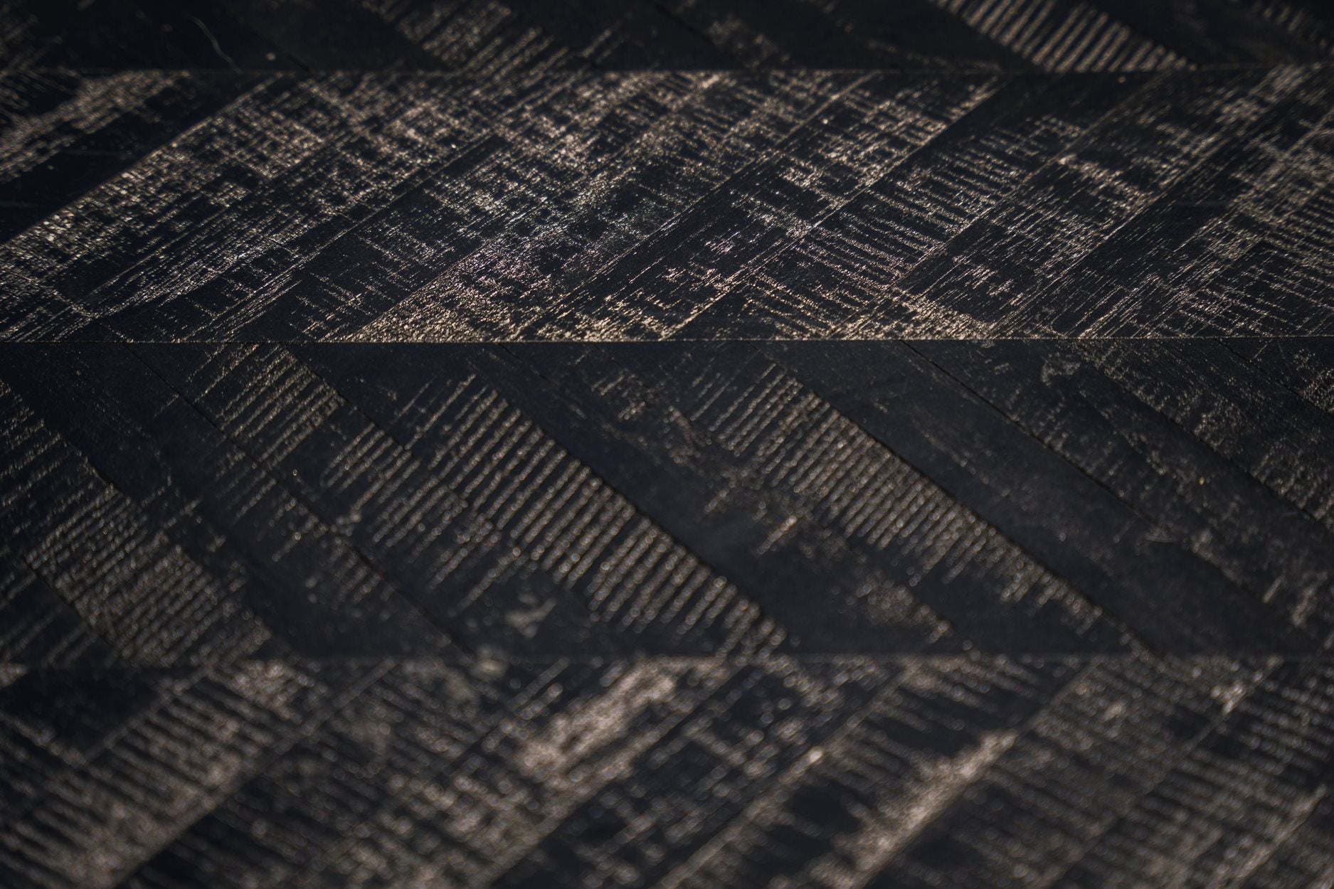 The Herringbone Market Table - Black - 200cm image 8