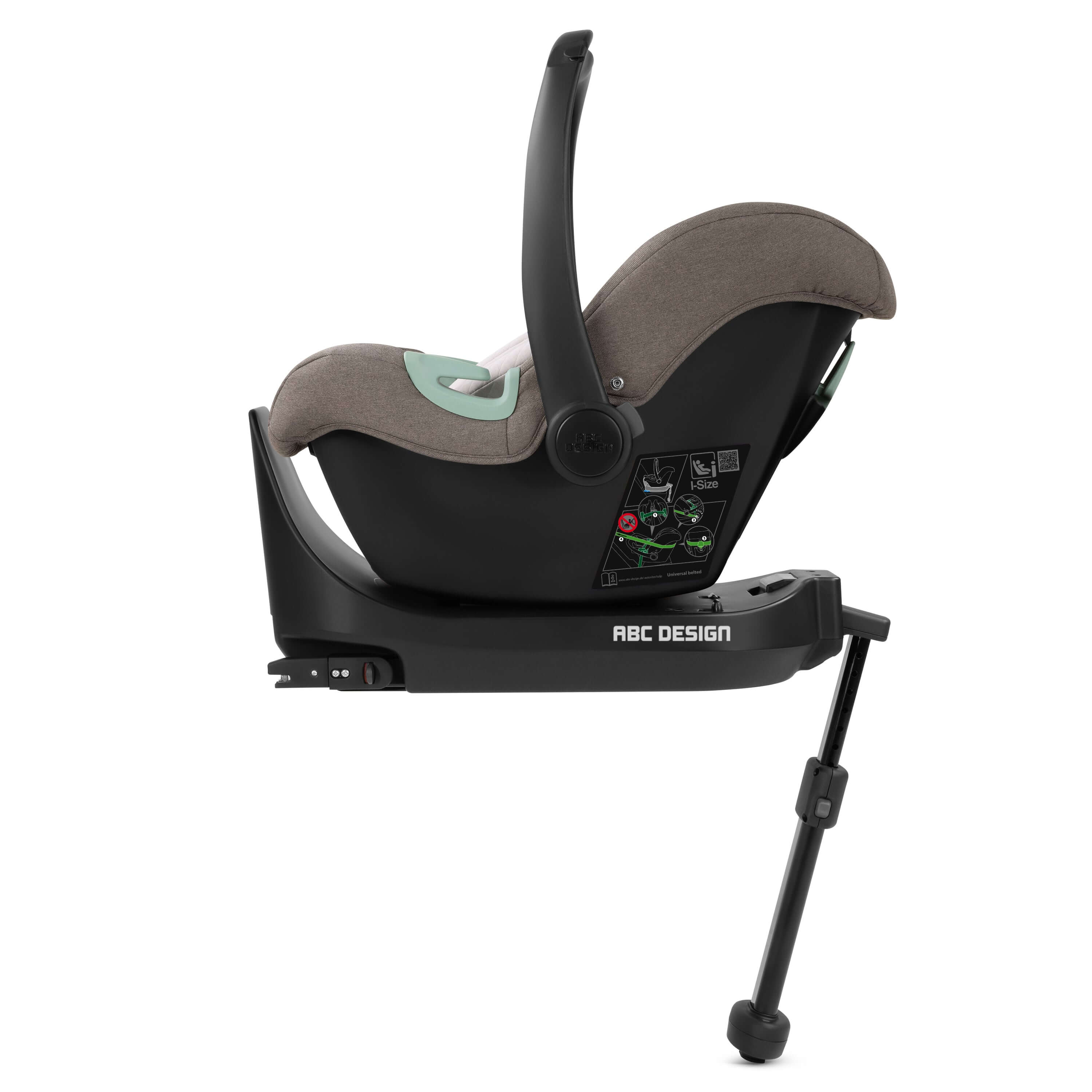 Luxury ABC Design Isofix Base Root - Black, premium designer modern furniture for curated home decor, compatible with Tulip and Lily car seats.