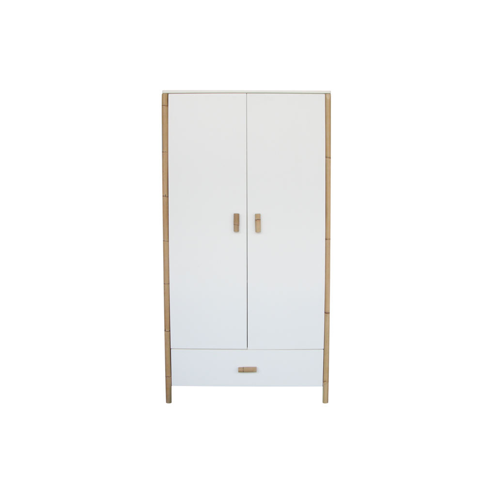 Oceane Wardrobe Rattan Cannes - Neige image 4