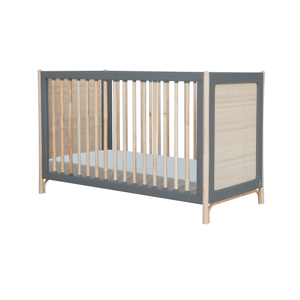 Oceania Rattan Evolutive Bed 60 x 120 - Silex image 1