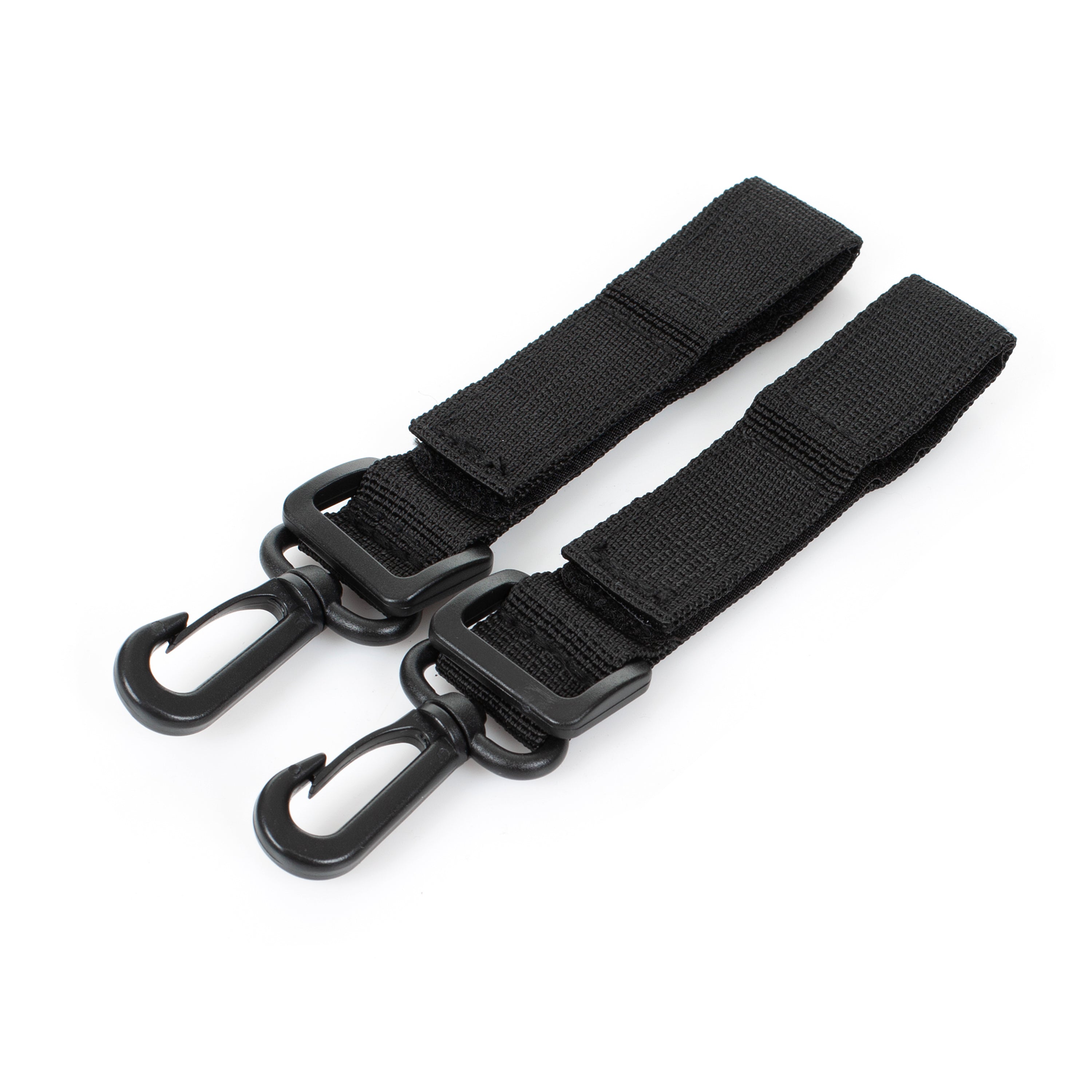 Universal Changing Bag Fixing - Sturdy Black Straps with Velcro and Snap Hooks for Designer Strollers - Luxury Furniture Attachment.